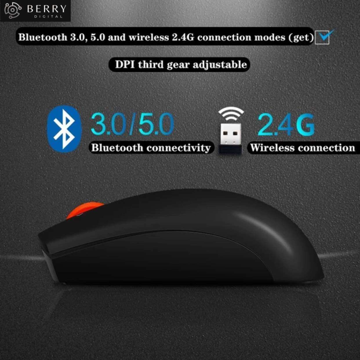 Chuột không dây Lenovo ThinkPad 2 chế độ Bluetooth & USB laser receiver