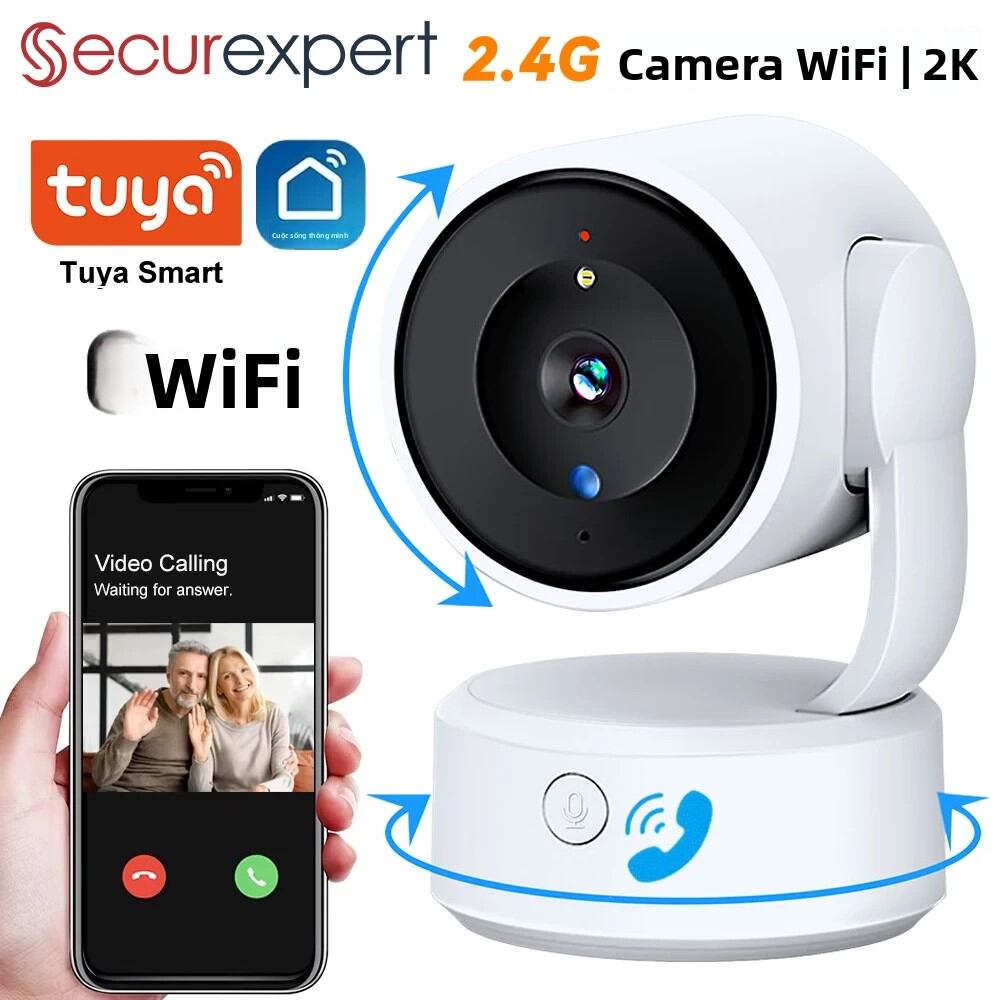 Máy Theo Dõi Trẻ Em Trong Nhà Tuya Smart 5MP WiFi Với Chức Năng Gọi Một Chạm 360 Độ ° Camera PTZ Tự Động Theo Dõi Màu Sắc Tầm Nhìn Ban Đêm Giám Sát Camera IP Giá 713,000 Đồng*Miễn phí vận chuyển