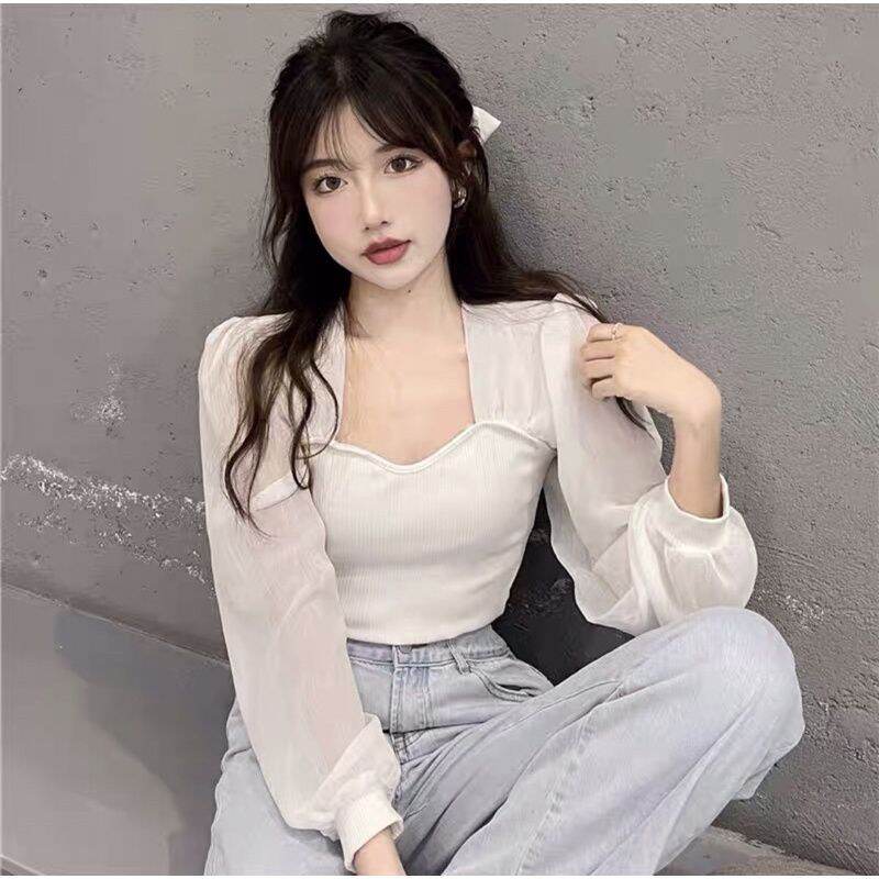 ÁO GÂN PHỐI VOAN TAY PHỒNG