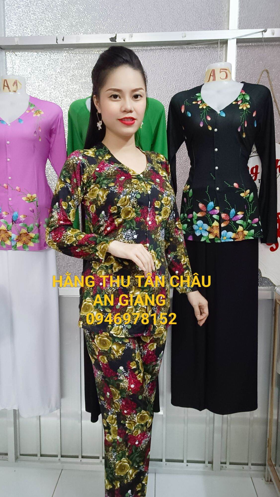 Bộ bà ba bông ống nhỏ(bán cả bộ như hình)