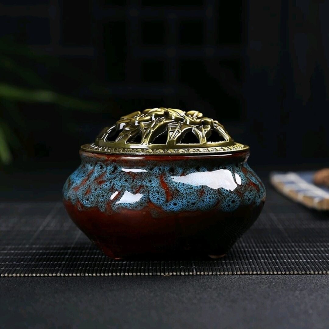 Lư Xông Trầm - Lư Đốt Trầm Hương Bằng Sứ