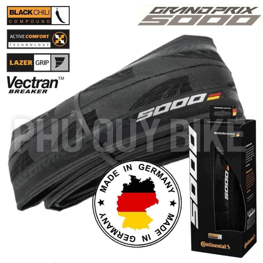 Vỏ Lốp Xe Đạp 700-23c / 700-25c Continental Grand Prix 5000 PHUQUYBIKE