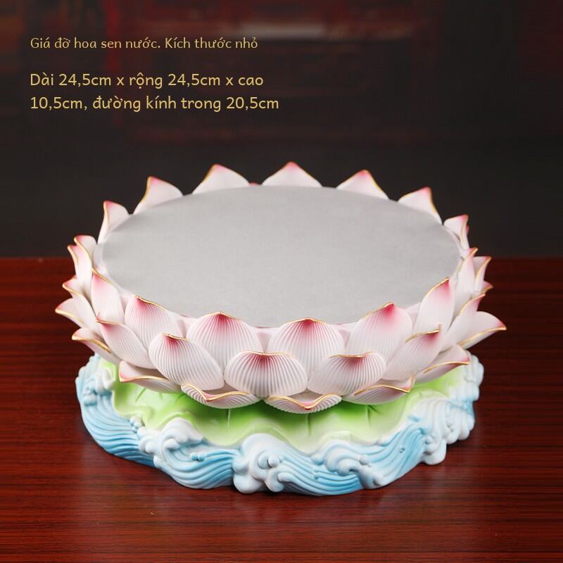 Đài Hồ Điêu Khắc Đất Sét Đế Sen Tượng Phật Tăng Chiều Cao Đế Quan Âm Bồ Tát Gốm Trang Trí Nhà Đồ Tra