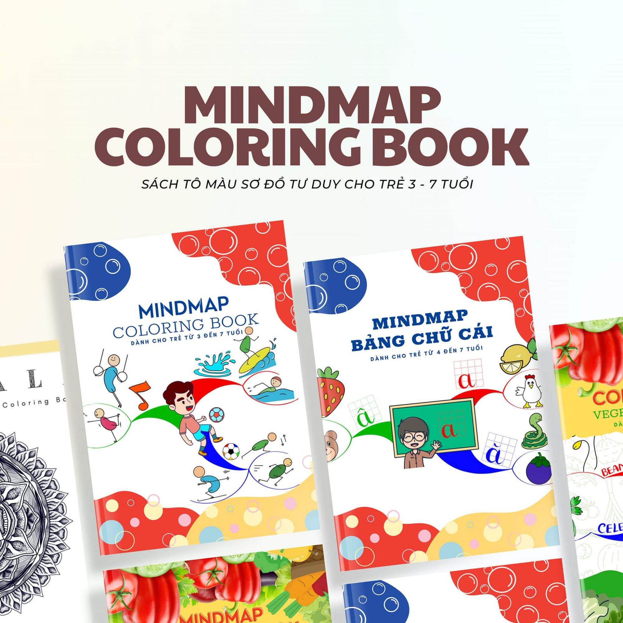 COMBO 3 SẢN PHẨM SÁCH TÔ MÀU MINDMAP