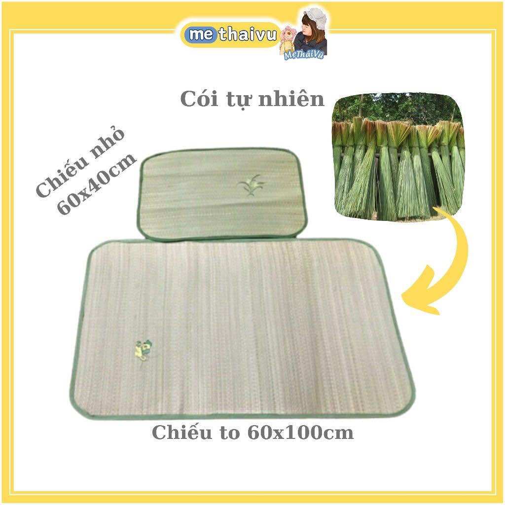 Chiếu cói cho bé sơ sinh, chiếu cói trải nôi cũi kt :65*100cm