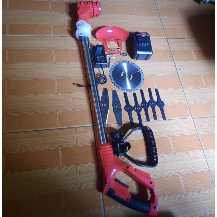 Máy cắt cỏ gia đình dùng pin, may cat cỏ tỉa cắt cành cây cầm tay - Động cơ mạnh
