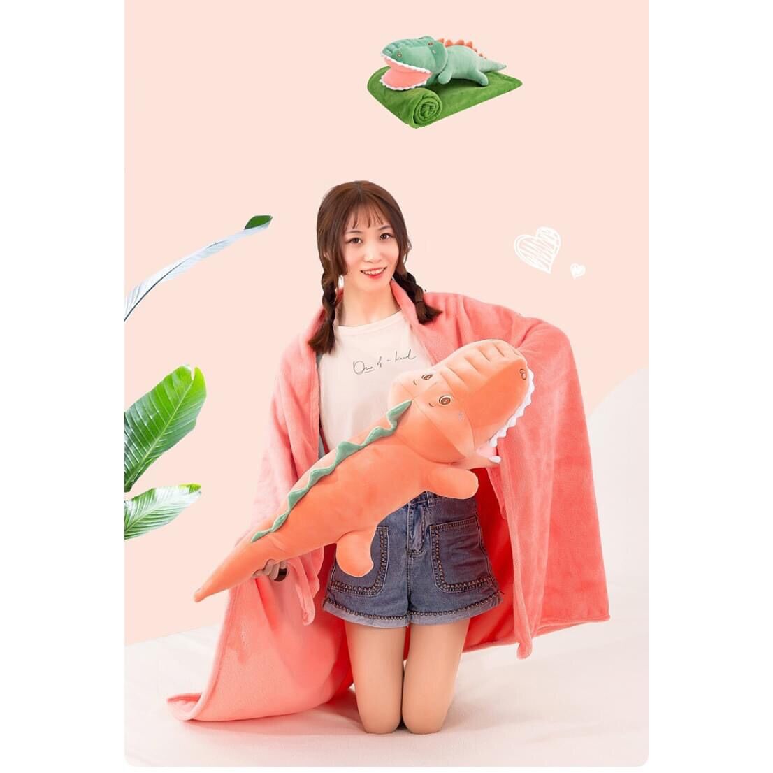 [HCM]Bộ chăn gối văn phòng cá sấu