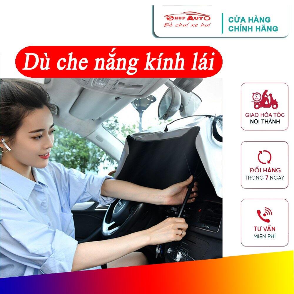 Dù che nắng kính lái ô tô, chống nóng kính lái, mặt taplo, bảo vệ khỏi tia cực tím, giảm nhiệt độ cho xe ô tô - Ô che nắng kính lái ô tô