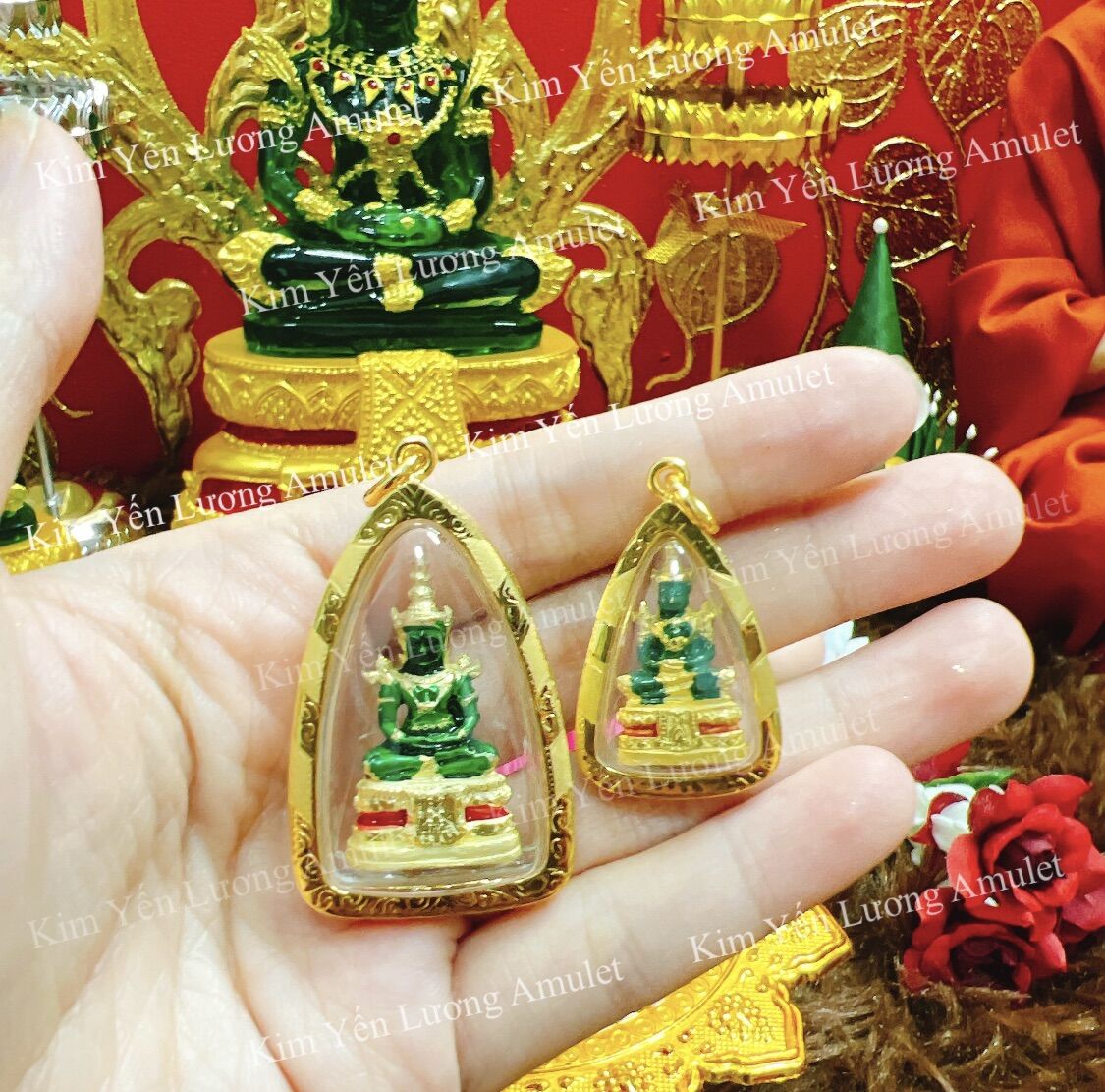 Mặt dây chuyền phật ngọc cao cấp thái lan