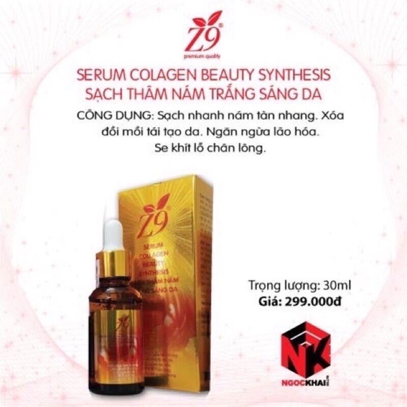 [Hcm]Serum Sạch Thâm Nám Trắng Sáng Da Z9