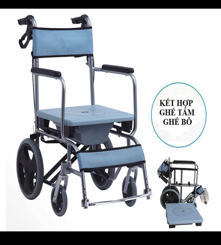 Xe lăn bô tắm vệ sinh