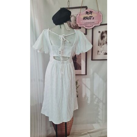 (60-90kg) MIN HOUSE BIGSIZEBIGSIZE Đầm maxi nơ lưng D905