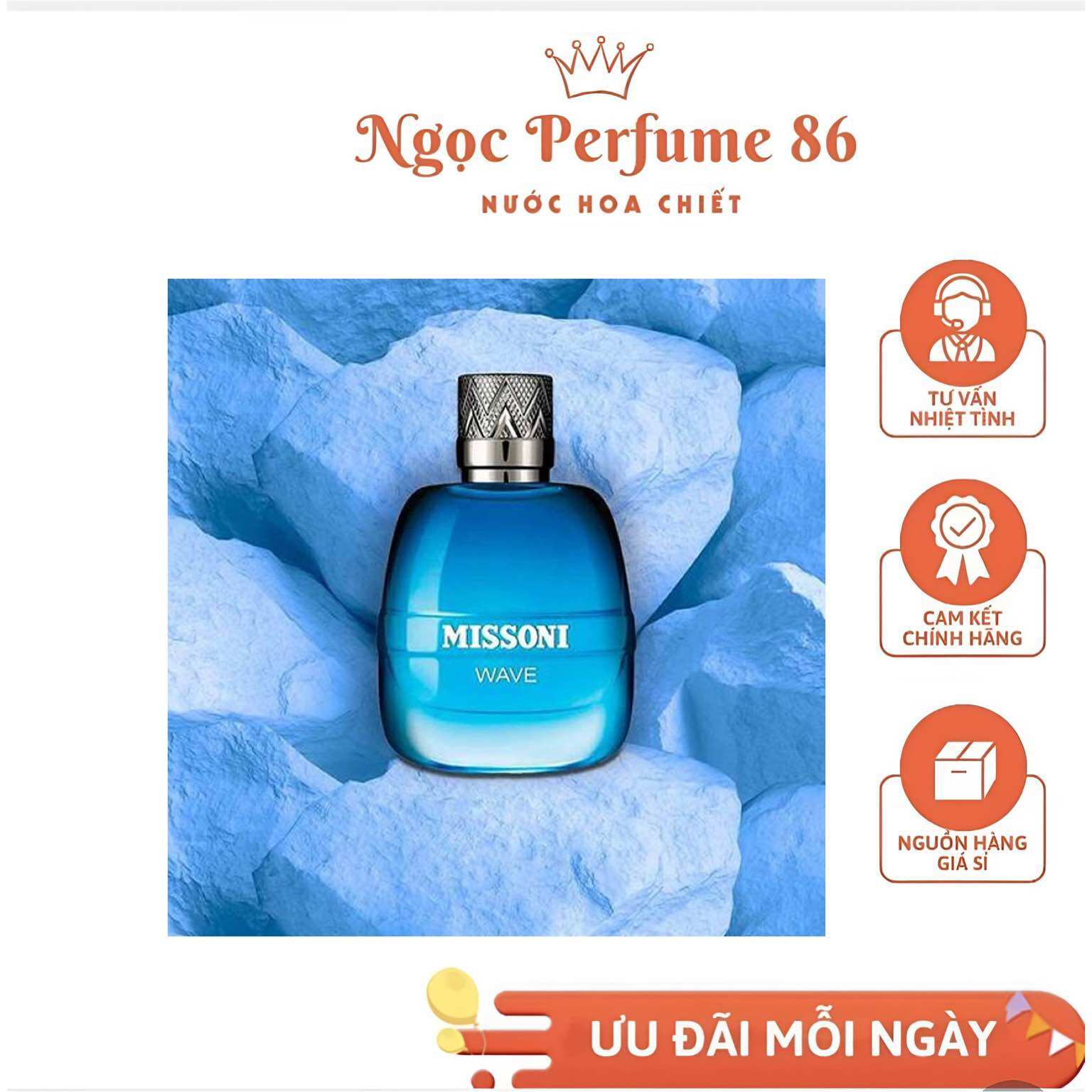 10ml Nước hoa Missoni wave edt - Nước hoa nam