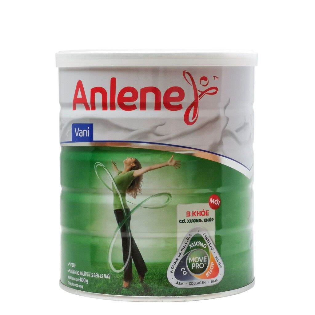 Sữa Bột Anlene Movepro Hương Vanilla lon 800g (từ 19 đến 45 tuổi)