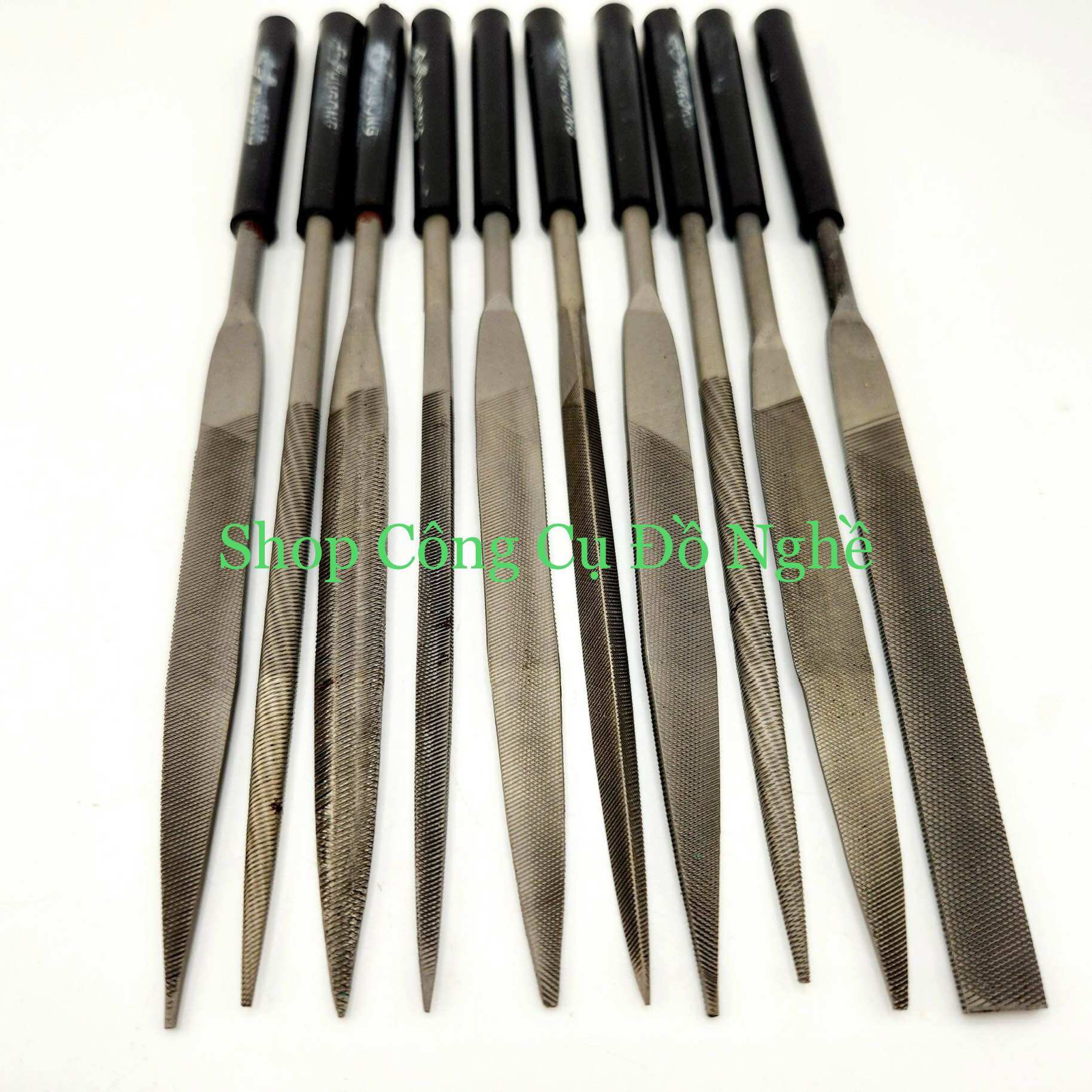 [HCM]bộ dũa đen 10 cây đủ kiểu các loại