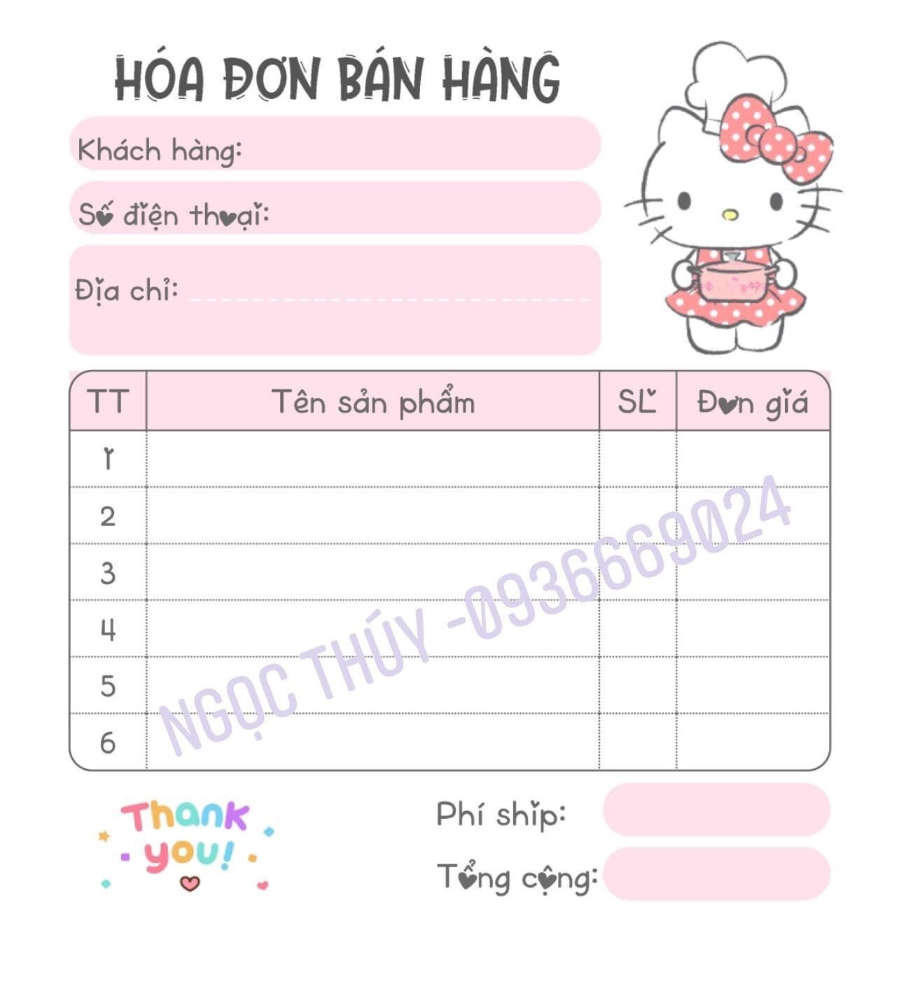 BILL HOÁ ĐƠN MINI ( 1 CUỐN - 2 LIÊN)