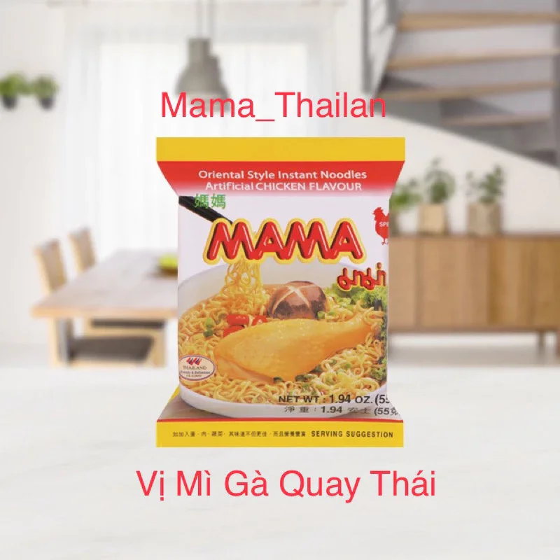 Mì gói mama Thái Lan 60gr (7 loại/thùng 30 gói)