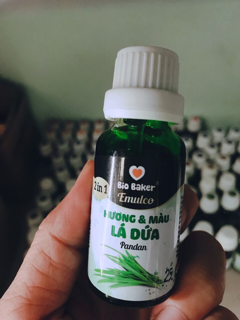 Hương &màu LÁ DỨA bio baker dùng tạo màu làm bánh kem rau câu
