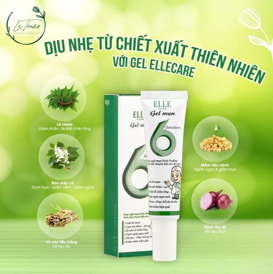 Gel mụn ELLE CARE . Công Nghệ mụn Scale Peeling tinh chất chuyên biệt cho da mụn