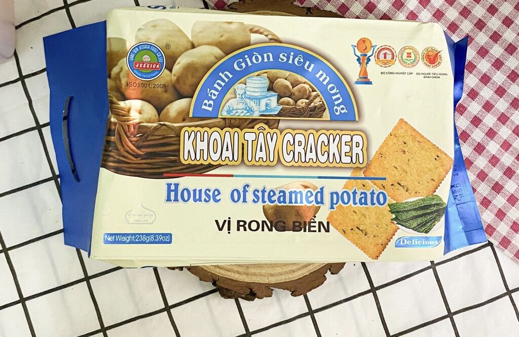 BÁNH KHOAI TÂY CRACKER JESSICA SIÊU GIÒN SIÊU MỎNG(NGẪU NHIÊN)