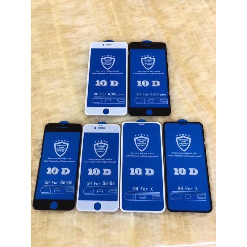 Bộ 3 kính cường lực Full màn hình loại Xịn iphone 6,7,8,6plus,6splus,6S,7plus,8plus,plus