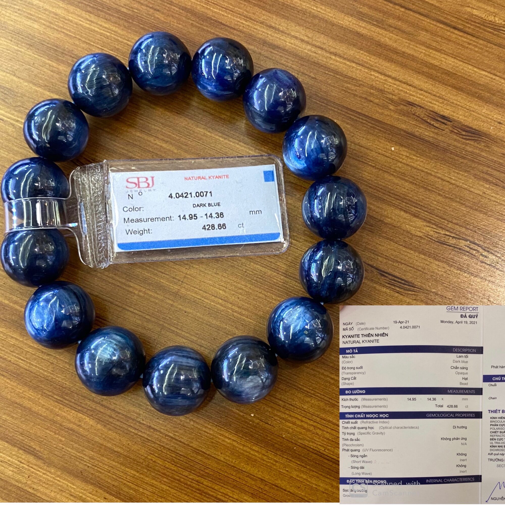 Vòng đá #kyanite - shappire nước