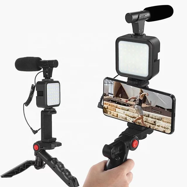 Bộ dụng cụ quay video vlog chuyên nghiệp với bộ điều kiển chân máy mini
