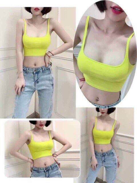 Áo croptop 3 lỗ cổ u hở lưng sexy