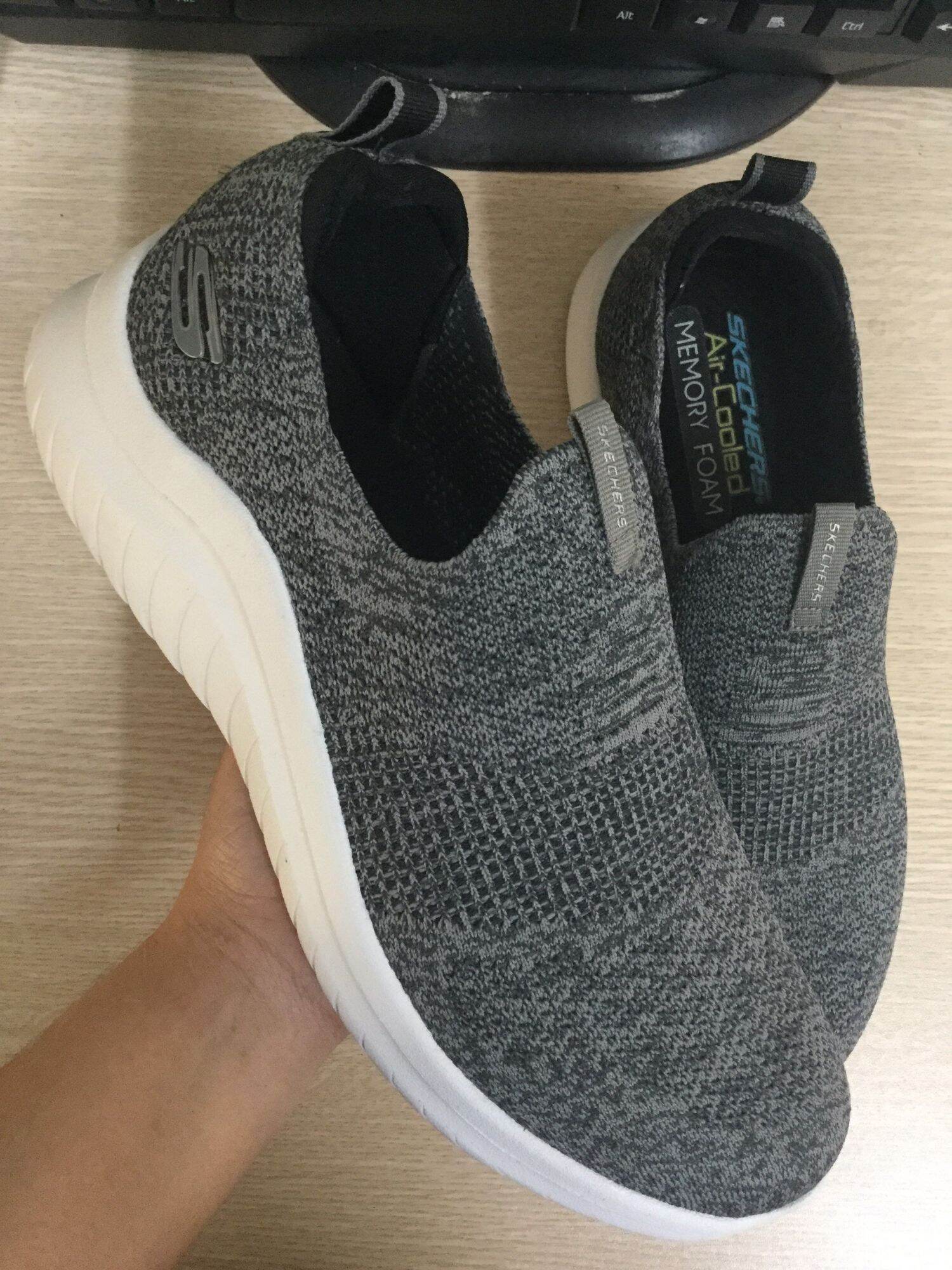 (mới về) giày Skecher 4 vách, đế cao cho nam