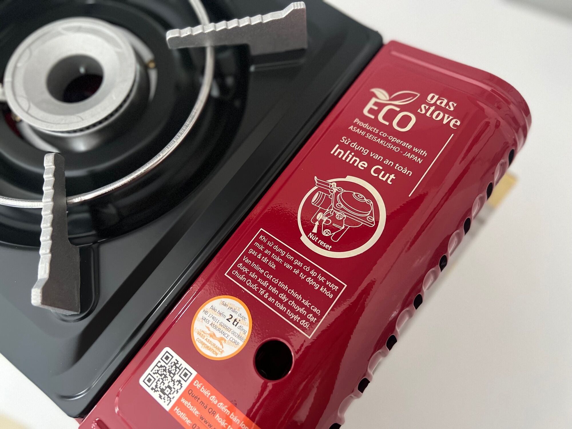 Bếp gas mini cao cấp Namilux Eco ( sử dụng van an toàn Inline Cut)
