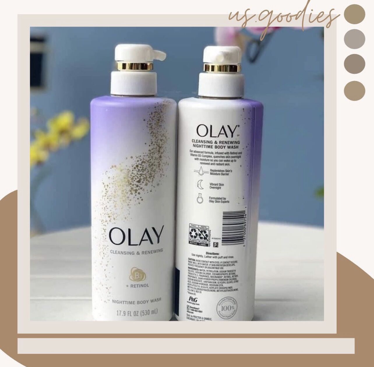 Sữa tắm Olay Retinol B3 chống lão hoá