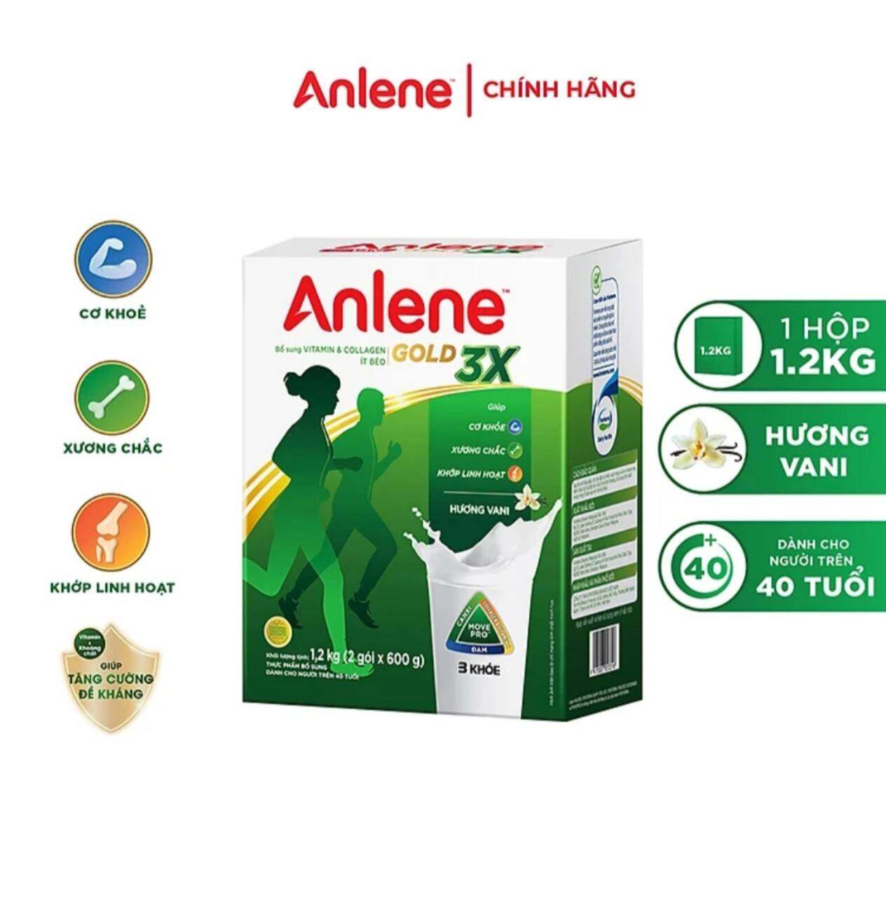 Sữa Bột Anlene Gold Hộp Giấy 1.2kg