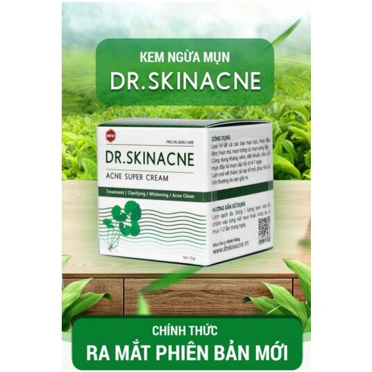 Kem xóa mụn Dr Skinacne chính hãng . date mới SX 2023