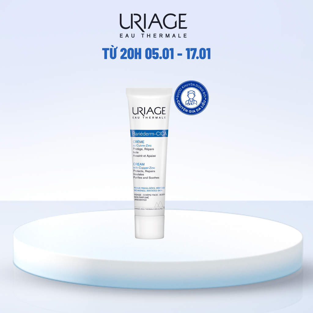 Kem làm dịu, làm lành và phục hồi da URIAGE BARIÉDERM CICA-CRÈME 40ml