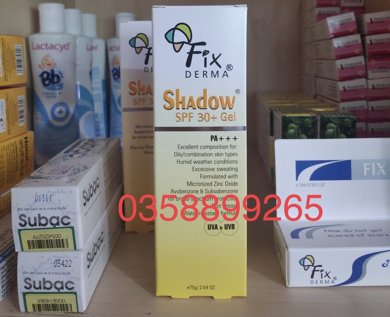 KEM CHỐNG NẮNG FIXDERMA SHADOW SPF 50+ CREAM 75G