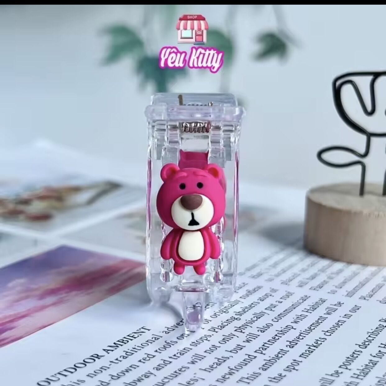 KẸP TÓC CÀNG CUA 5 RĂNG GẤU DÂU LOTSO