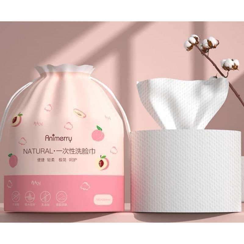 khăn lau mặt 1 lần animerry cuộn 40 khăn