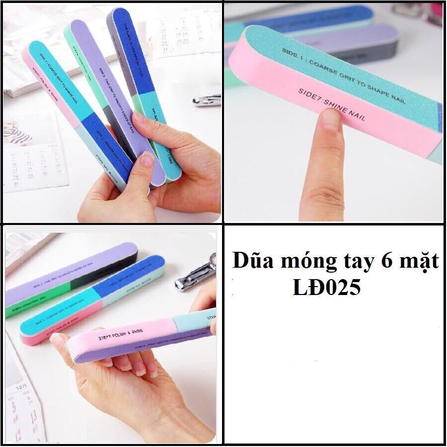 Dũa mòng tay 6 mặt.