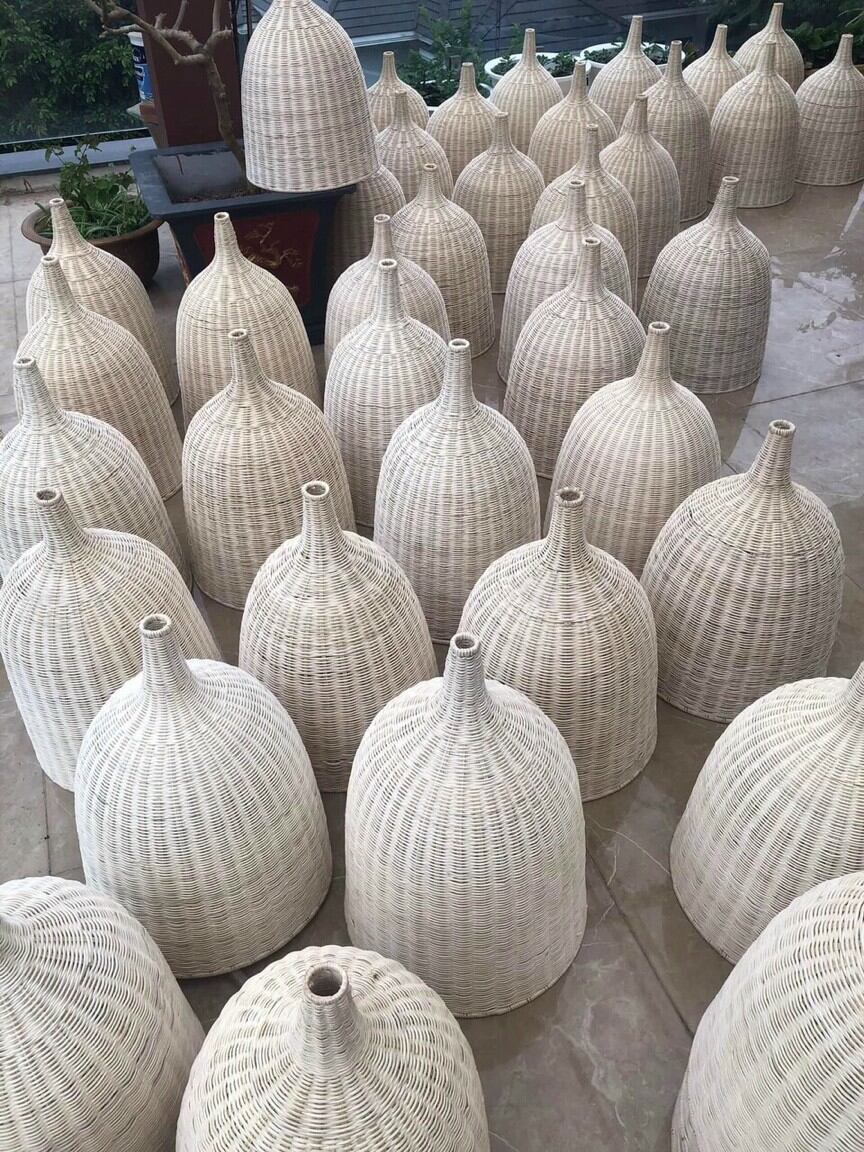 Đèn Thả mây tre đan d29x40cm