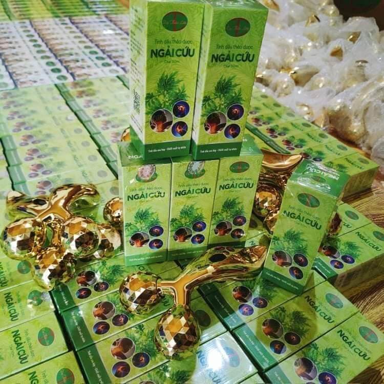 Tinh Dầu Ngải Cứu Xoa Bóp Dạ Thảo Liên(Mua 2 tặng 1 con lăn xoa bóp mát xa)