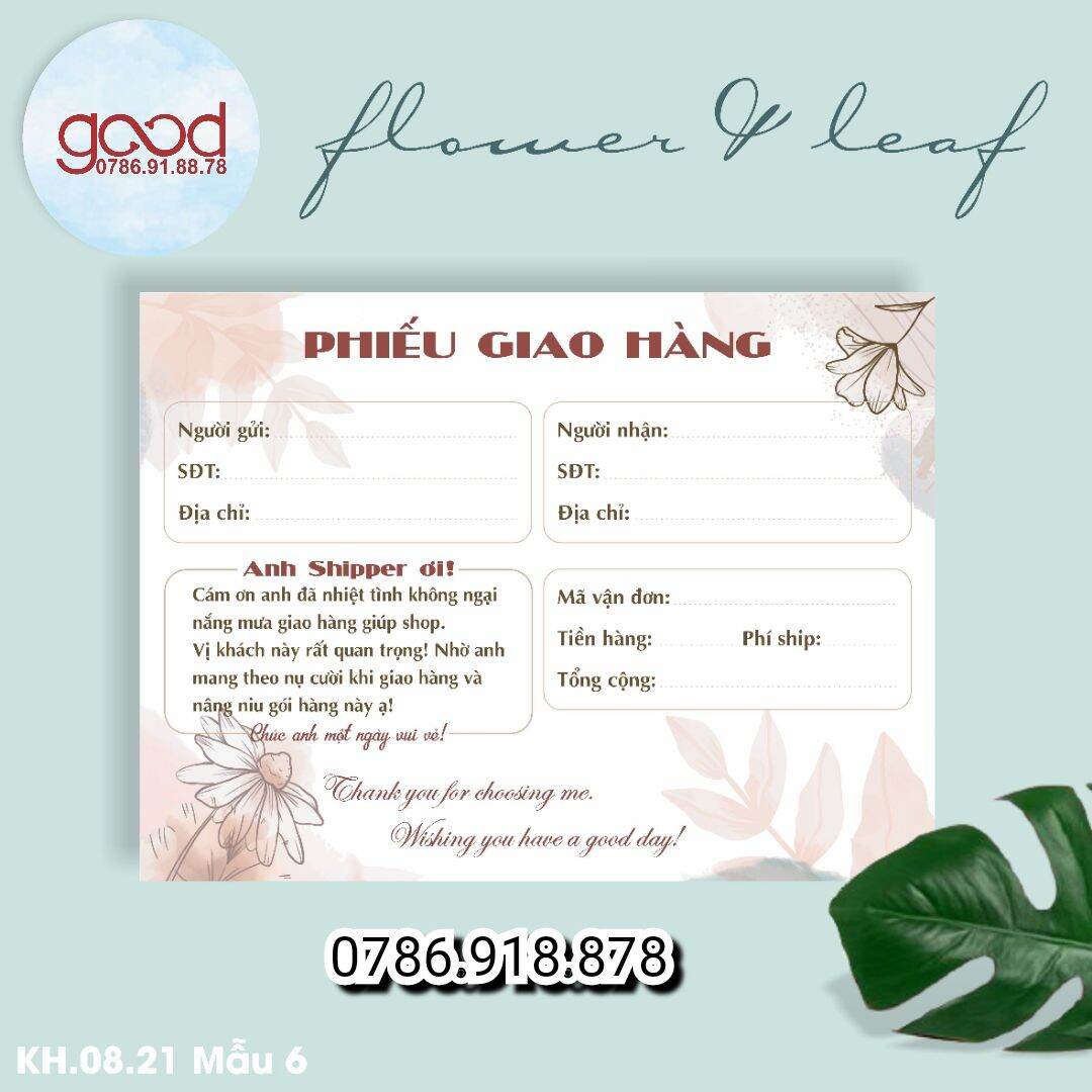 Combo 50 Phiếu Ship xinh xắn