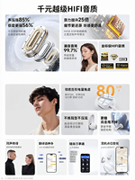 YUSHAN | Tai Nghe Không Dây Gài Tai Bluetooth Truyền Âm Sóng Xương Đa Năng Cho Thể Thao và Chạy Bộ, Dịch Thật Thời Gian Thực