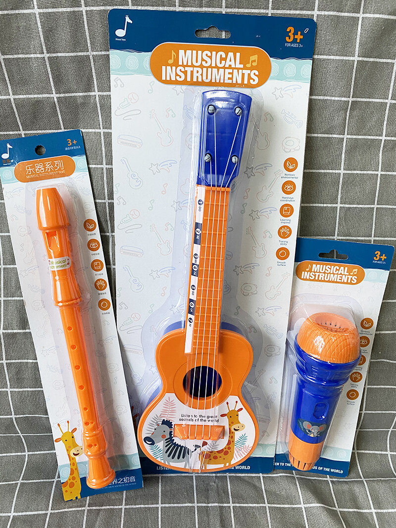 Đồ Chơi Trẻ Em Ukulele Cho Người Mới Học Âm Nhạc Khai Sáng Guitar Cho Trẻ Em Đồ Chơi Nhạc Cụ Từ Một Đến Hai Tuổi Cho Bé Gái
