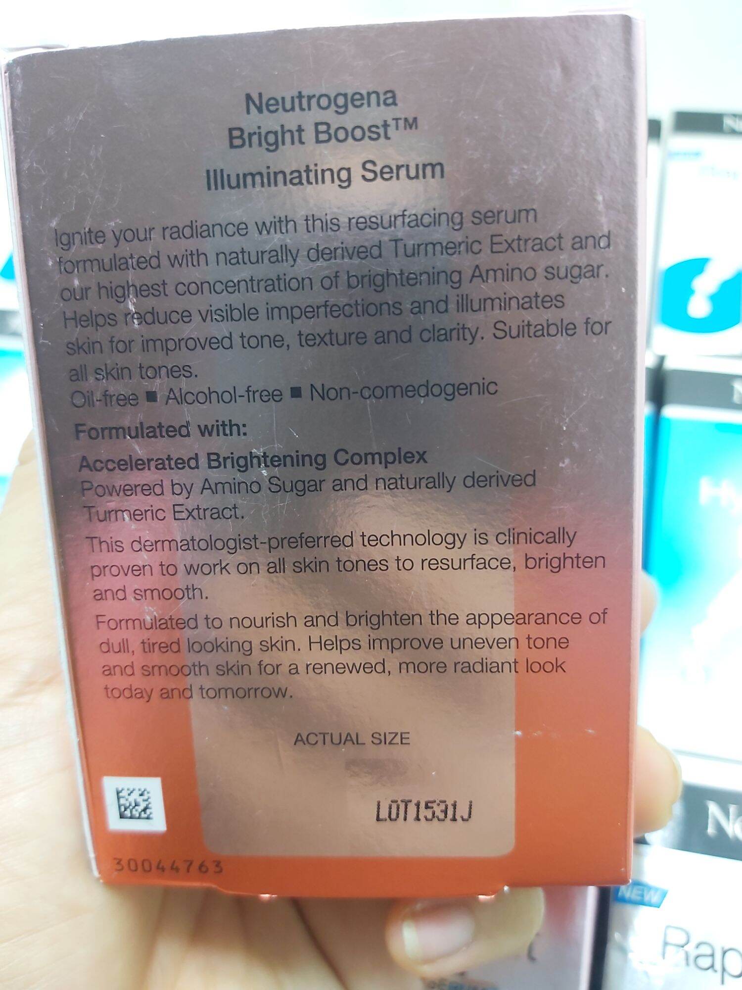 [ Hàng Mỹ] Tinh Chất Serum trắng sáng da Neutrogena Bright Boost Illuminating 30ml
