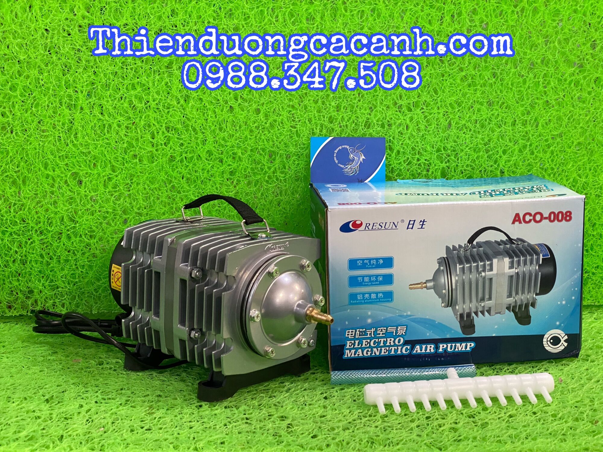 Máy sủi oxy hồ cá resun aco-008