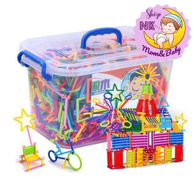Lego lắp ghép que diêm 3D ráng tạo cho bé - Bộ xếp hình que diêm cho bé TN211081 đồ chơi giáo dục thông minh