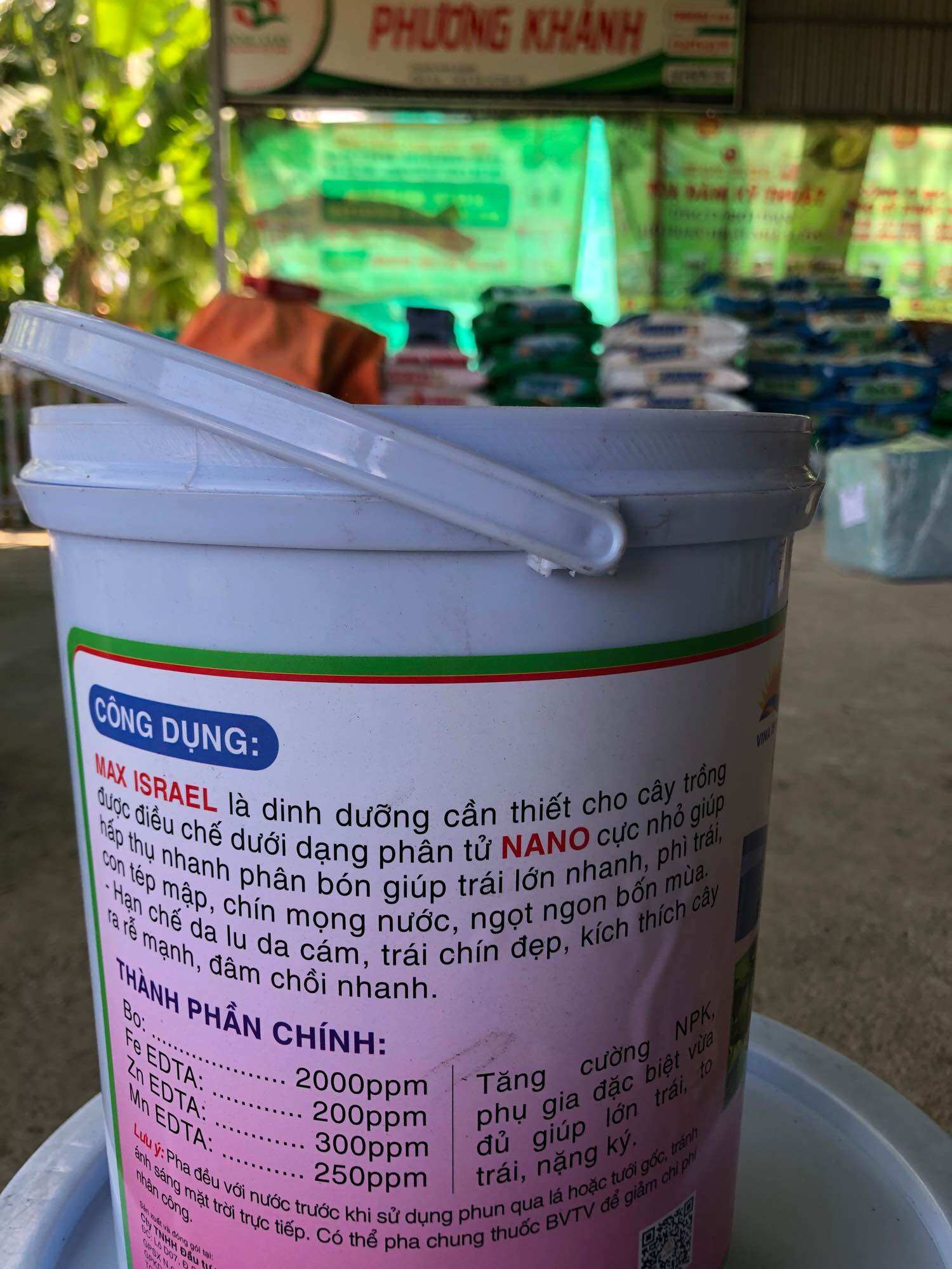 Phân bón Max Israel xô 4,5 ký [Siêu dinh dưỡng, lớn trái, phì trái]