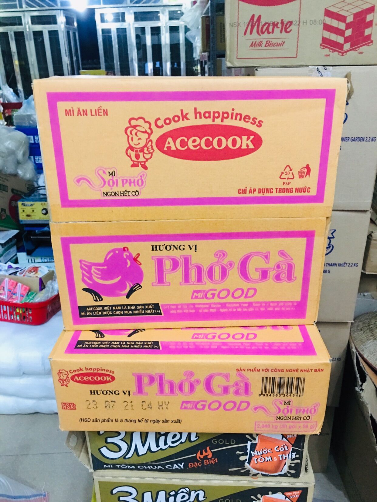 Mì phở gà acecook (30 gói /1 thùng)