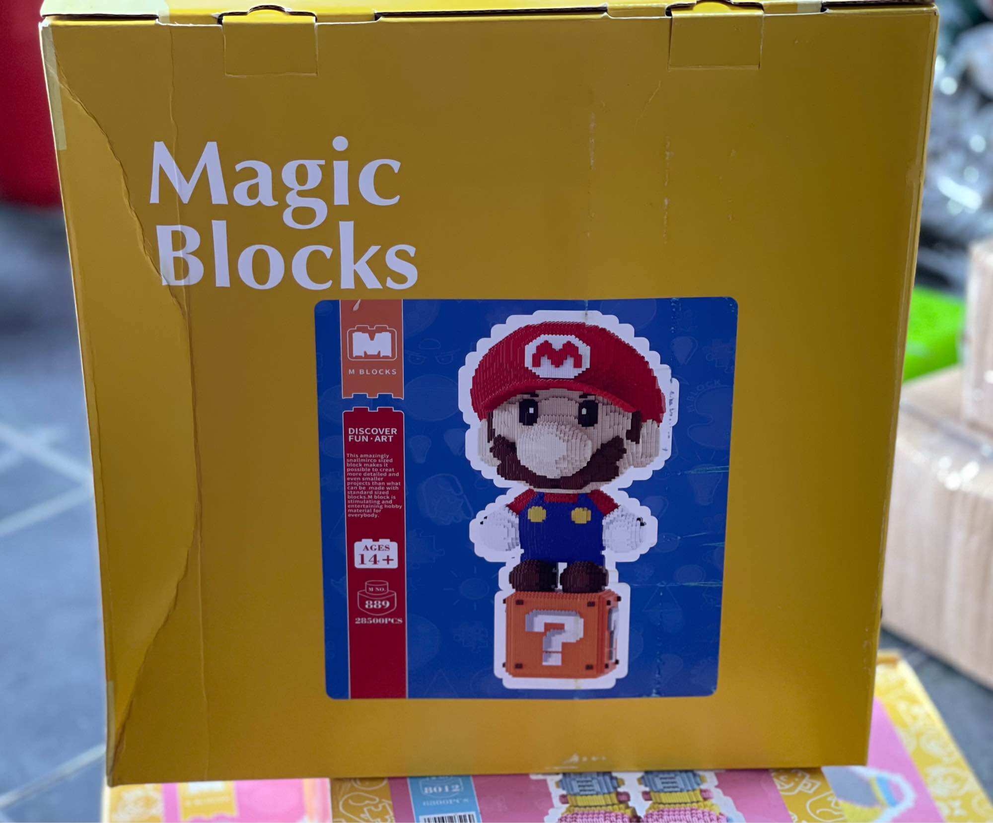 Xếp hình gấu mpin cao 80cm - mario