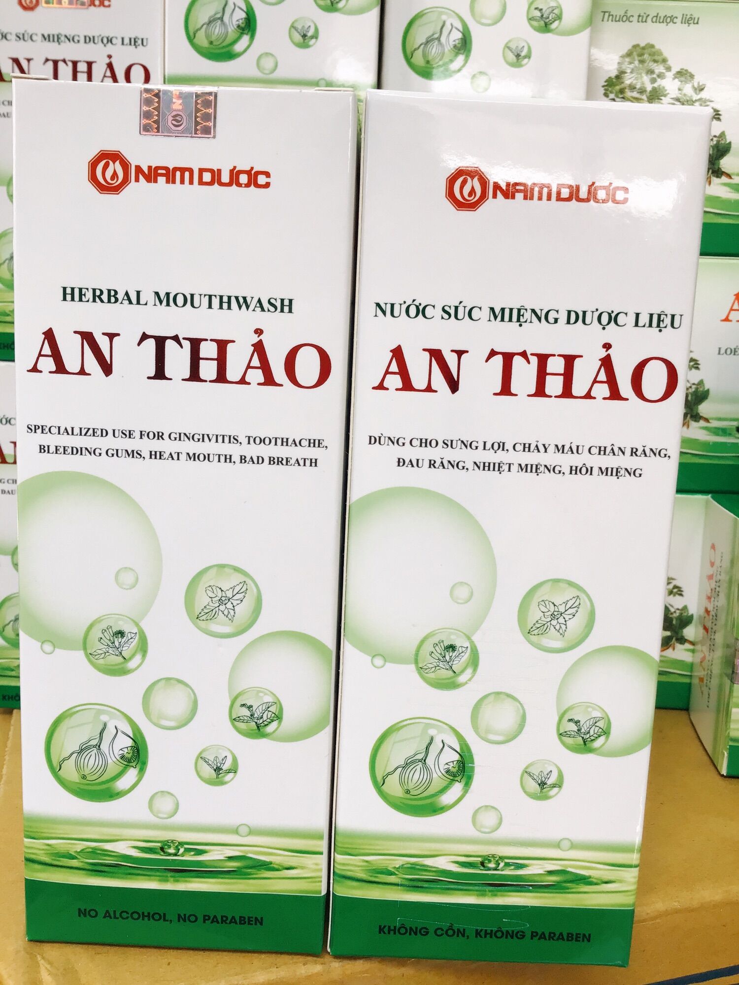 [HCM]Nước súc miệng thảo dược AN THẢO chai 250ml